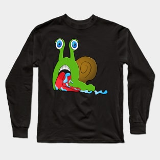 Snail Shell Cartoon Animal Snails Long Sleeve T-Shirt